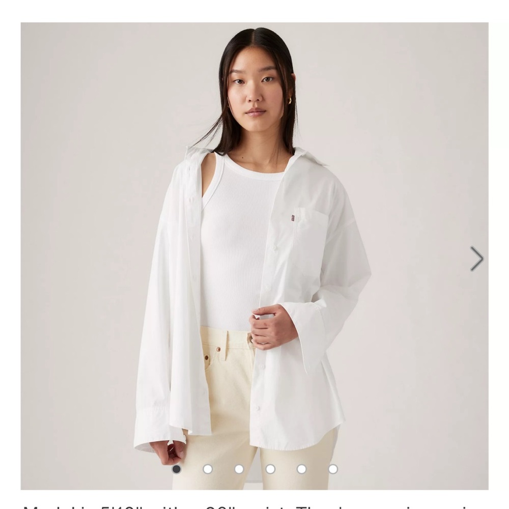 Levi’s white button down